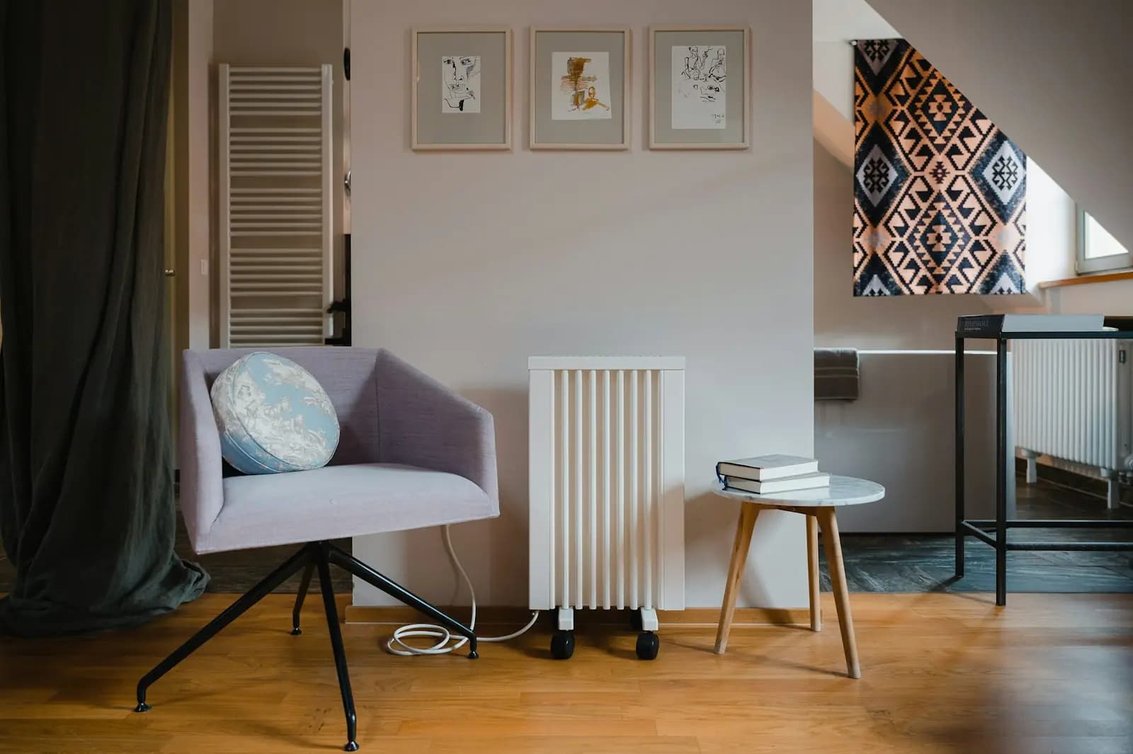 A bright, lived-in room
