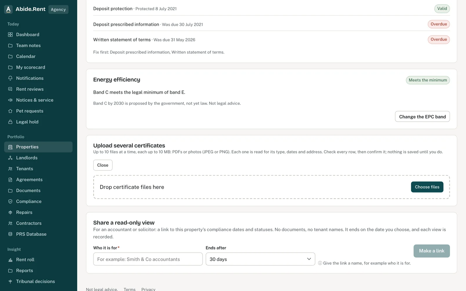 Upload several certificates